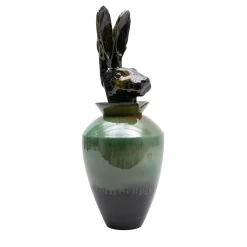 Amaaro Canopo Lepre Vaso nero e verde #3