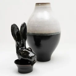 Amaaro Canopo Lepre Vaso XL bianco e nero