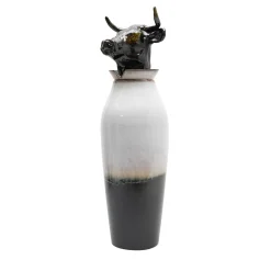 Amaaro Canopo Toro Vaso a L bianco e nero