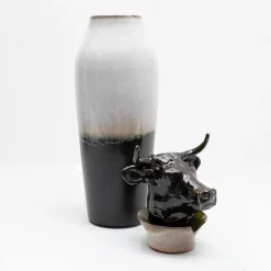 Amaaro Canopo Toro Vaso a L bianco e nero