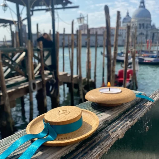 Pieces of Venice Cappello da Gondoliere San Polo 16/17 Set di 8 portacandele