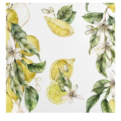 Wallpapers4Beginners Carta da Parati ad Acquerello con Limoni della Costiera Amalfitana