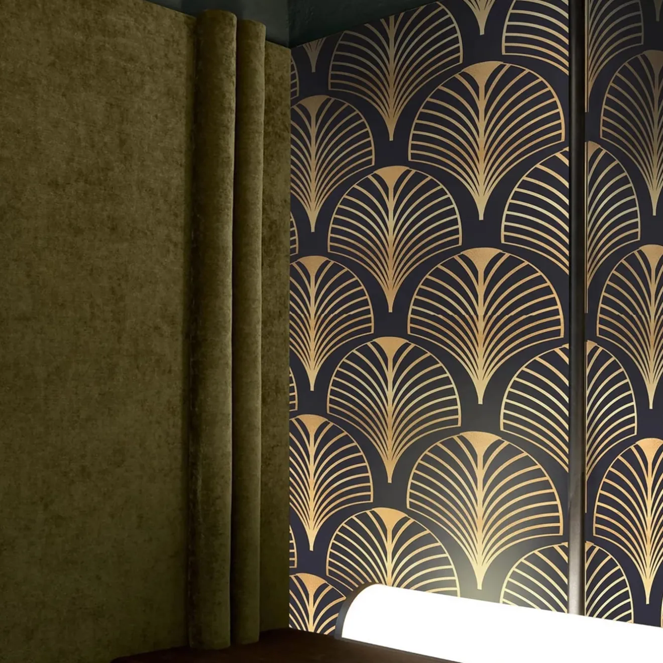 Wallpapers4Beginners Carta da parati Art Déco in stile vintage