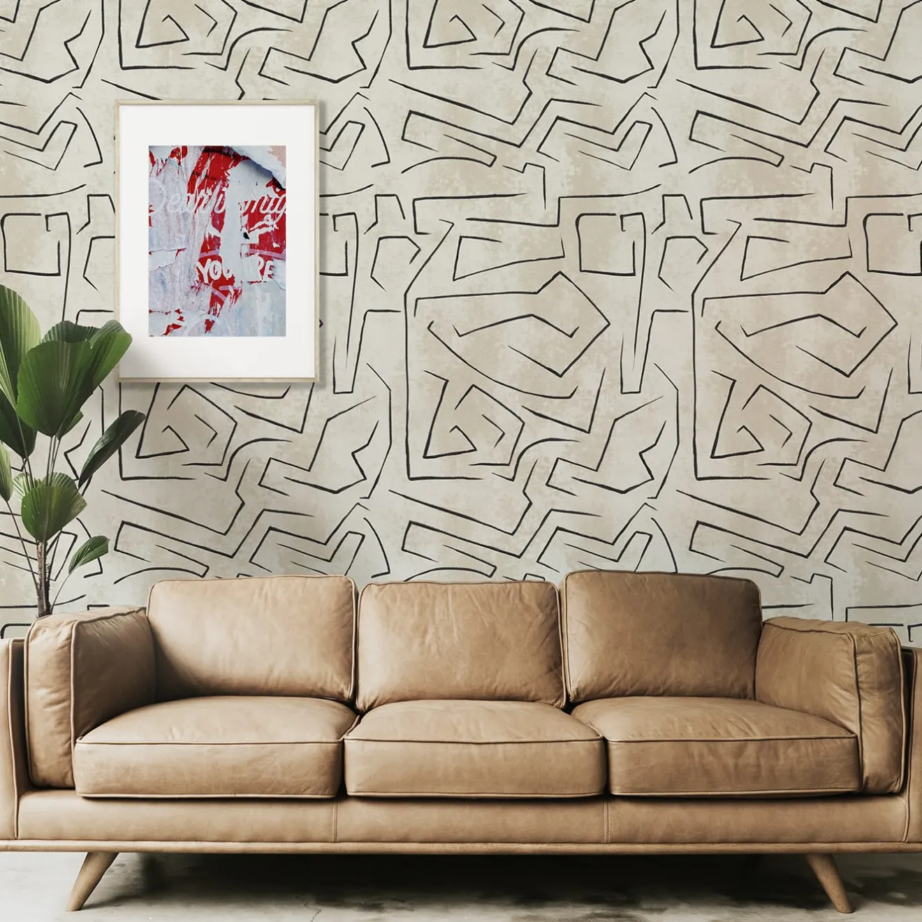 Wallpapers4Beginners Carta da parati artistica dal design minimale