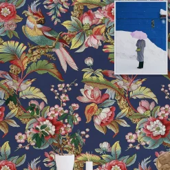 Wallpapers4Beginners Carta da parati asiatica vintage a cineserie