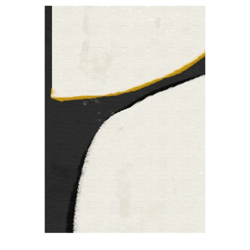 Wallpapers4Beginners Carta da parati astratta extra large in bianco e nero