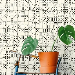 Wallpapers4Beginners Carta da parati con motivo a piastrelle Domino