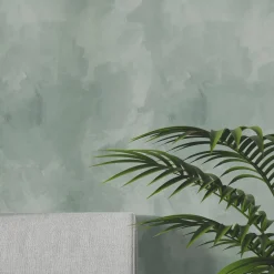 Wallpapers4Beginners Carta da Parati con Pennellate Verdi Scure ad Aquarello