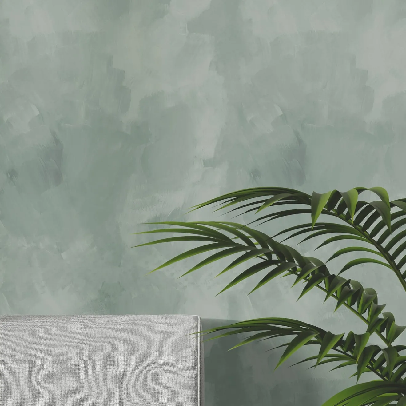 Wallpapers4Beginners Carta da Parati con Pennellate Verdi Scure ad Aquarello
