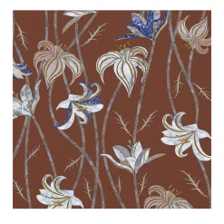 MaVoix Carta da parati Fiori Terracotta di Marika Tardio