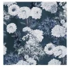 Wallpapers4Beginners Carta da parati floreale blu navy