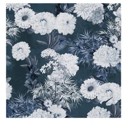Wallpapers4Beginners Carta da parati floreale blu navy