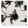 Wallpapers4Beginners Carta da parati floreale astratta bianca e nera