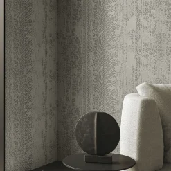 Glamora Carta da parati Grigia Tracce