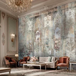 Officinarkitettura Carta da parati Grottesche con elementi architettonici multicolore