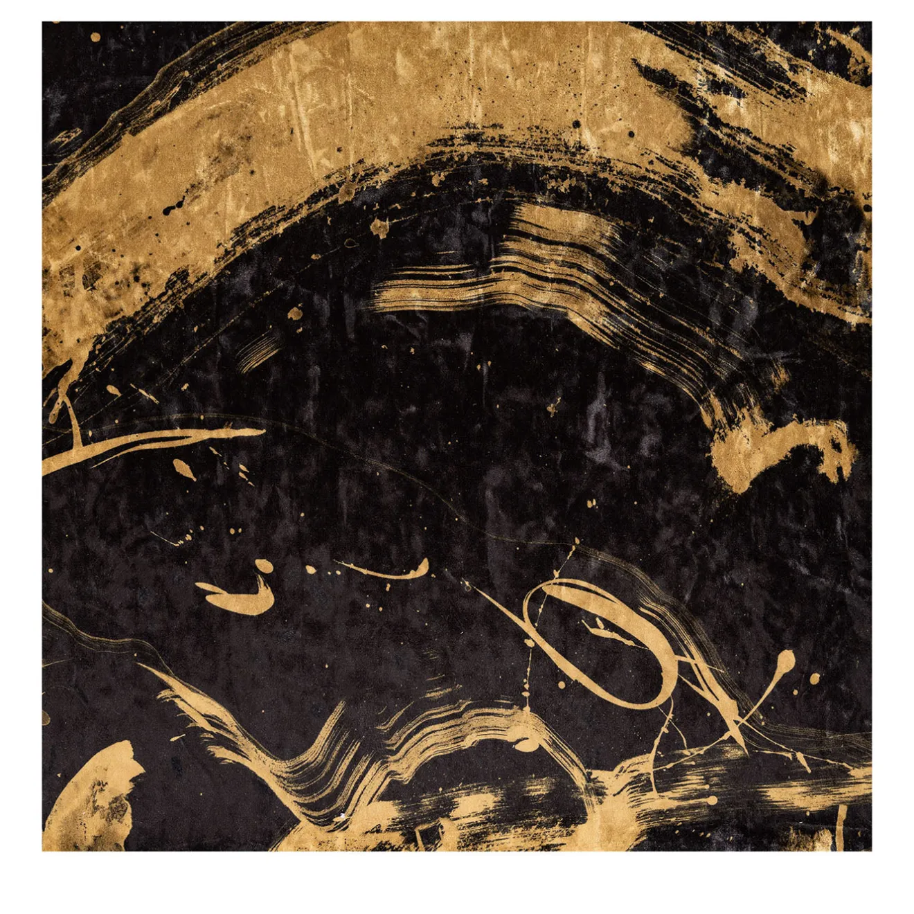 Giardini Wallcoverings Carta da parati in velluto nero Jazz