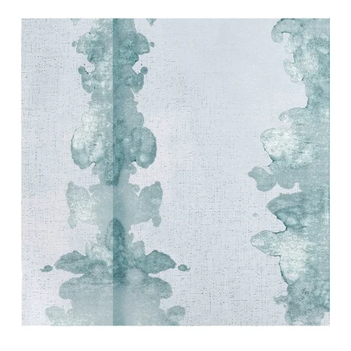 Wallpapers4Beginners Carta da parati macchie di inchiostro blu chiaro
