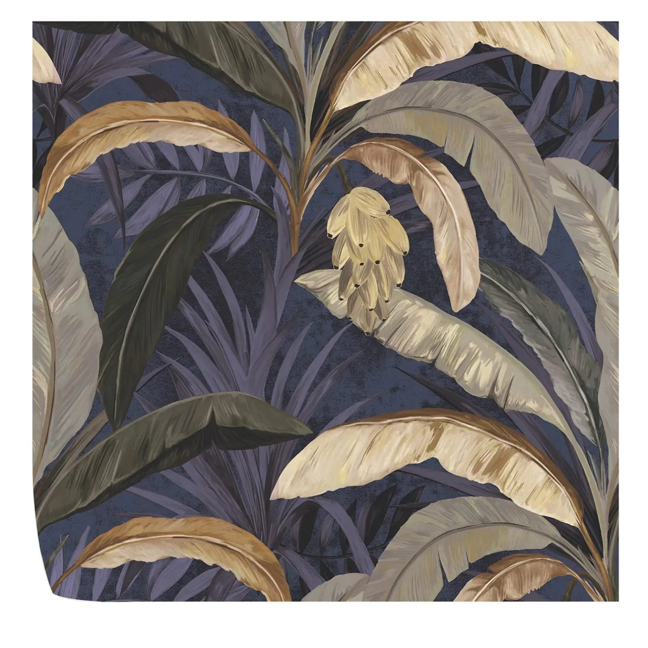 Wallpapers4Beginners Carta da parati scura con banane tropicali nella giungla selvaggia