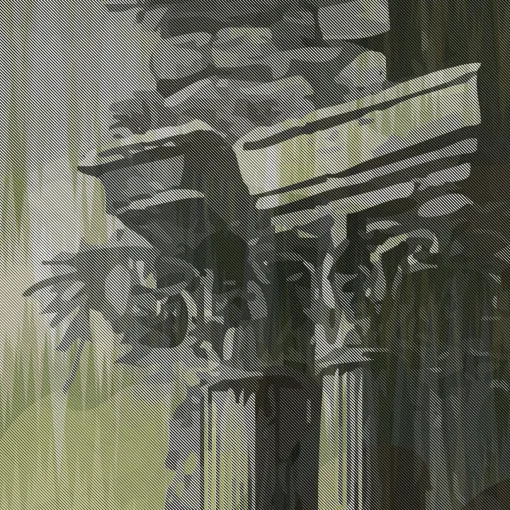 MaVoix Carta da parati Storm of Stones and Shadows Two-Tones-Musk di Magnus Gjoen