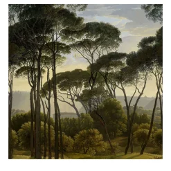 Wallpapers4Beginners Carta da Parati Vintage Vittoriana con Alberi