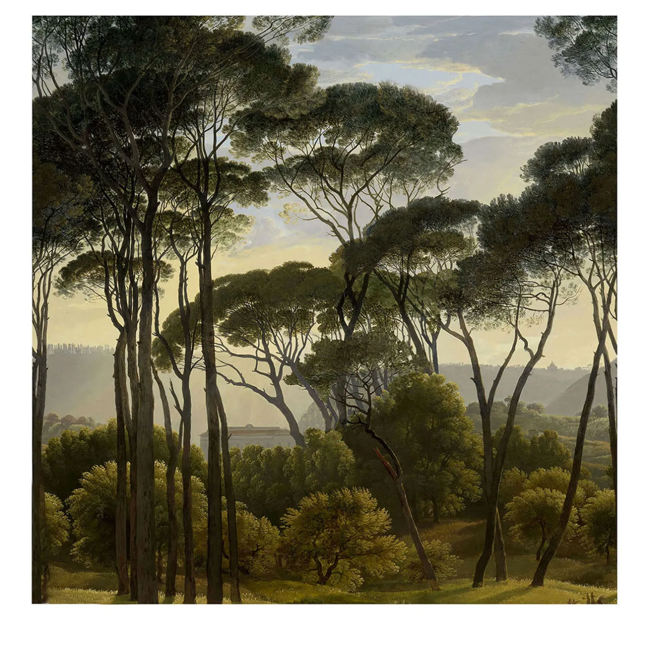 Wallpapers4Beginners Carta da Parati Vintage Vittoriana con Alberi