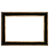 Caiafa Cassetta Foglia d'oro con cornice in legno laccato ebano dorato