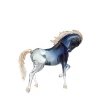 Zanetti Murano Cavallo rampante grande in vetro nero
