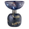 Incalmi Centrotavola Alchimie in vetro di Murano con lapis blu
