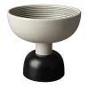 Bitossi Ceramiche Centrotavola alto bianco e nero di Ettore Sottsass