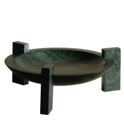StudioNudo Centrotavola Block Stand Low in marmo verde