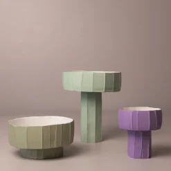 Paola Paronetto Centrotavola Coppa Ninfea Corteccia B13/Lavanda