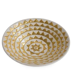 ND Dolfi Centrotavola in maiolica Triangolo