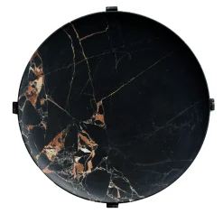 Kreoo Centrotavola in marmo nero e oro Imperial M