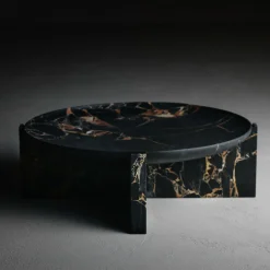 Kreoo Centrotavola in marmo nero e oro Imperial M