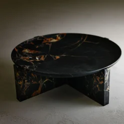 Kreoo Centrotavola in marmo nero e oro Imperial M