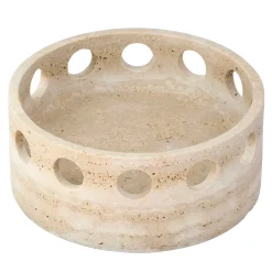 FiammettaV Home Collection Centrotavola in marmo Travertino satinato Colosseo