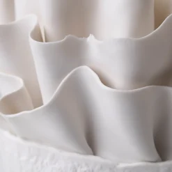 Fos Ceramiche Centrotavola in Porcellana Bianca Posidonia