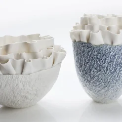 Fos Ceramiche Centrotavola in Porcellana Bianca Posidonia