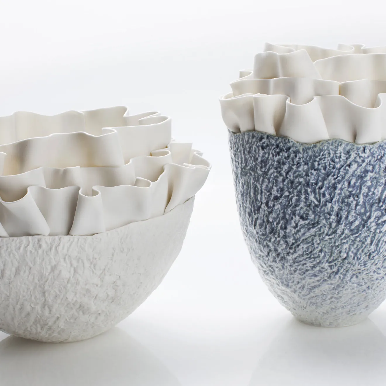 Fos Ceramiche Centrotavola in Porcellana Bianca Posidonia