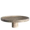 MMairo Centrotavola in Travertino Argento Inside Out di Karen Chekerdjian