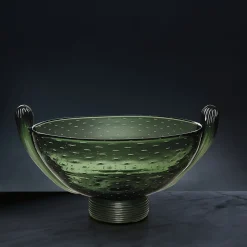 Ros Italia Interiors Centrotavola in vetro di Murano verde