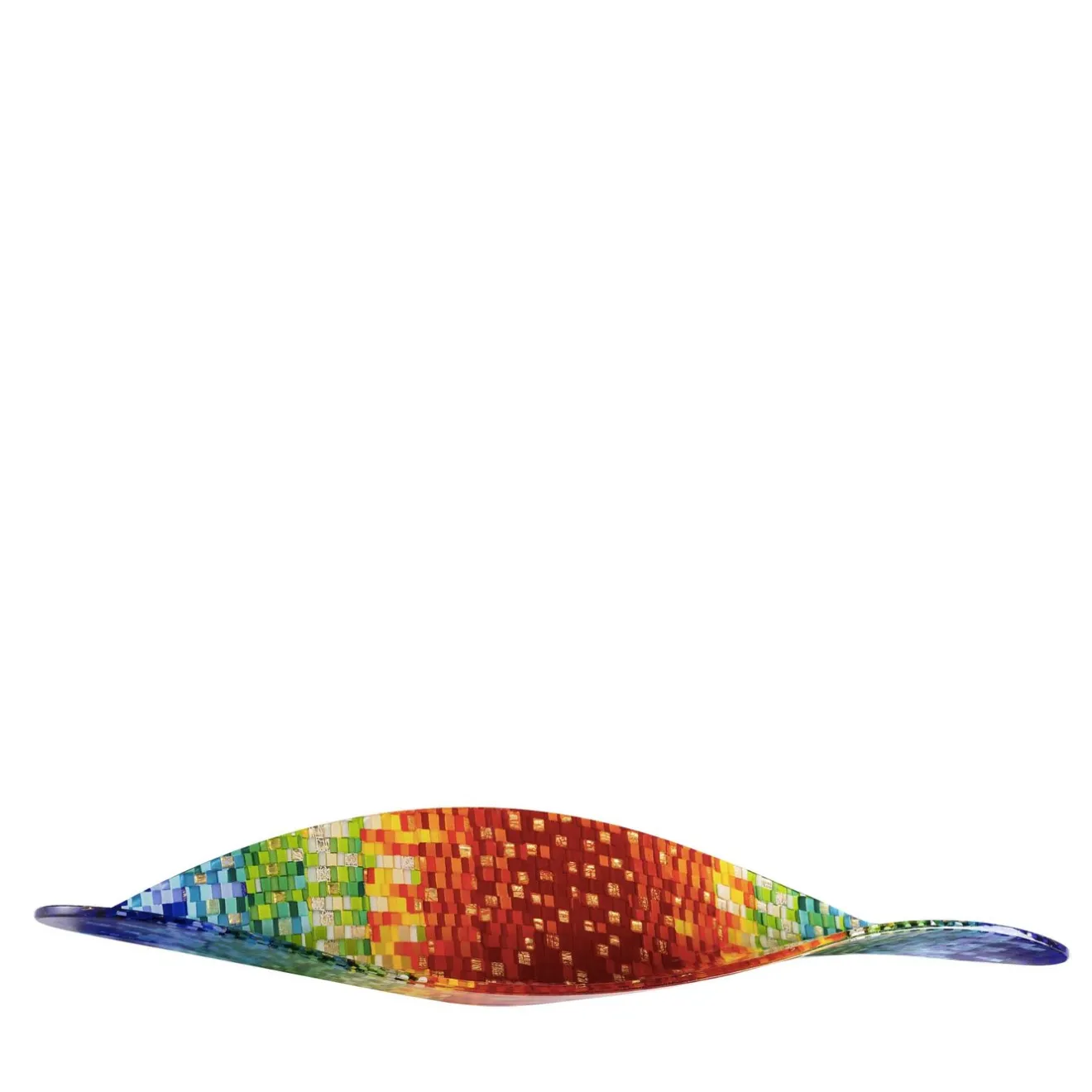 VéVé Glass Centrotavola in vetro di Murano Onda Impression di Andrea Orso