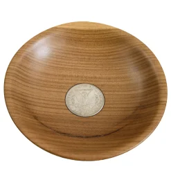 Emanuele Pantanella Design Centrotavola Moneta Antica in Afromosia n.8