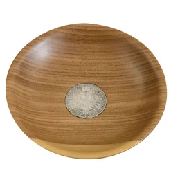 Emanuele Pantanella Design Centrotavola Moneta Antica in Afromosia n.5