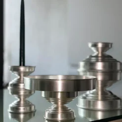 Caspal Centrotavola scultoreo in ottone placcato argento