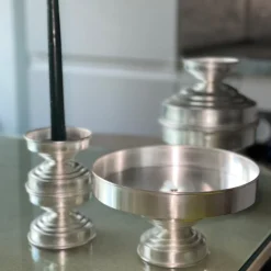 Caspal Centrotavola scultoreo in ottone placcato argento