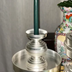 Caspal Centrotavola scultoreo in ottone placcato argento