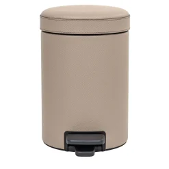 Pinetti Cestino a pedale in pelle beige