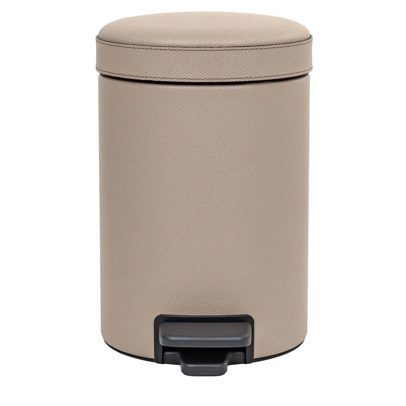 Pinetti Cestino a pedale in pelle beige