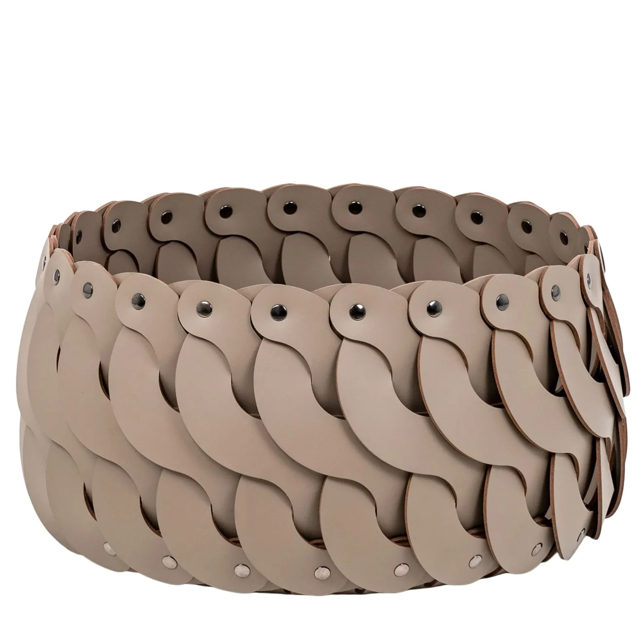 Pinetti Cestino Alicante piccolo rotondo Taupe